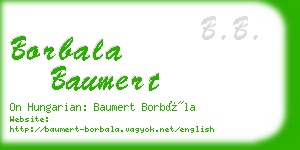 borbala baumert business card